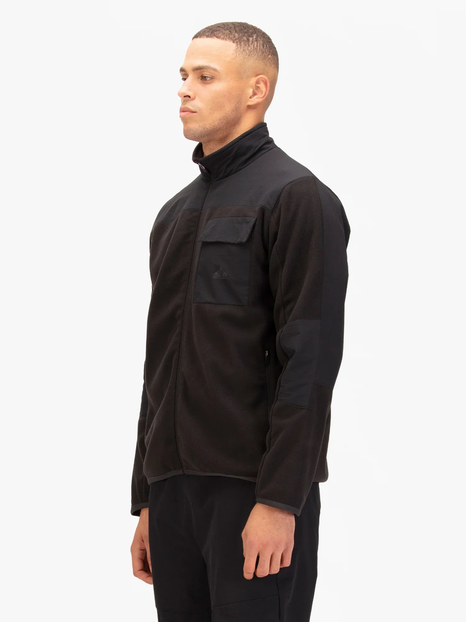 Luke 1977 Nevis 1000 Zip Funnel Jacket - Black - Image 3
