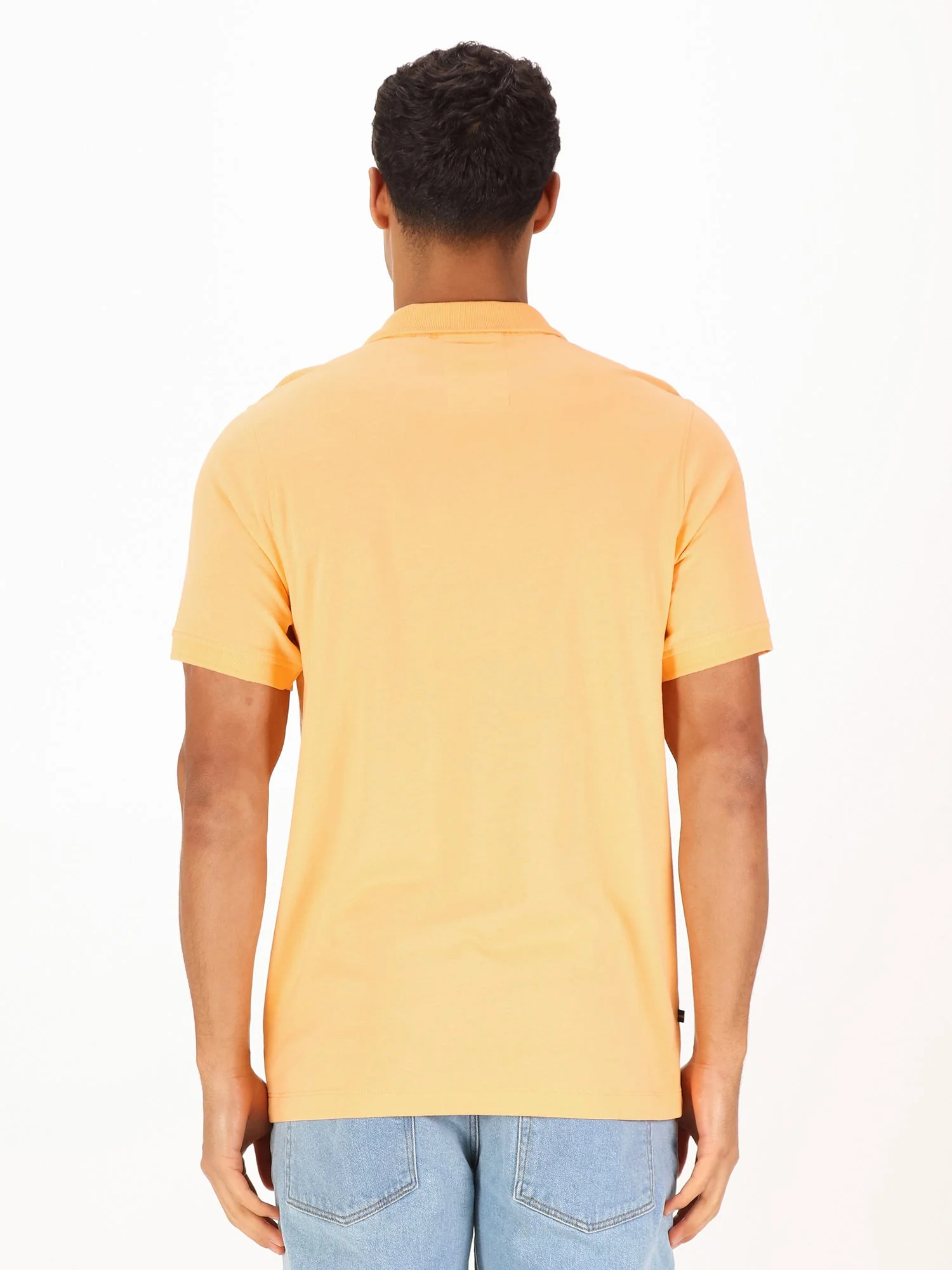 Luke 1977 M731450 Laos Patch Polo Shirt Nectarine - Image 3