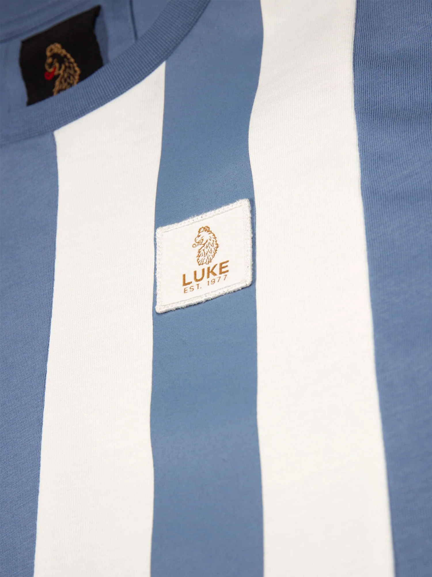 Luke 1977 M740155 Edale T-shirt Denim Blue - Image 4