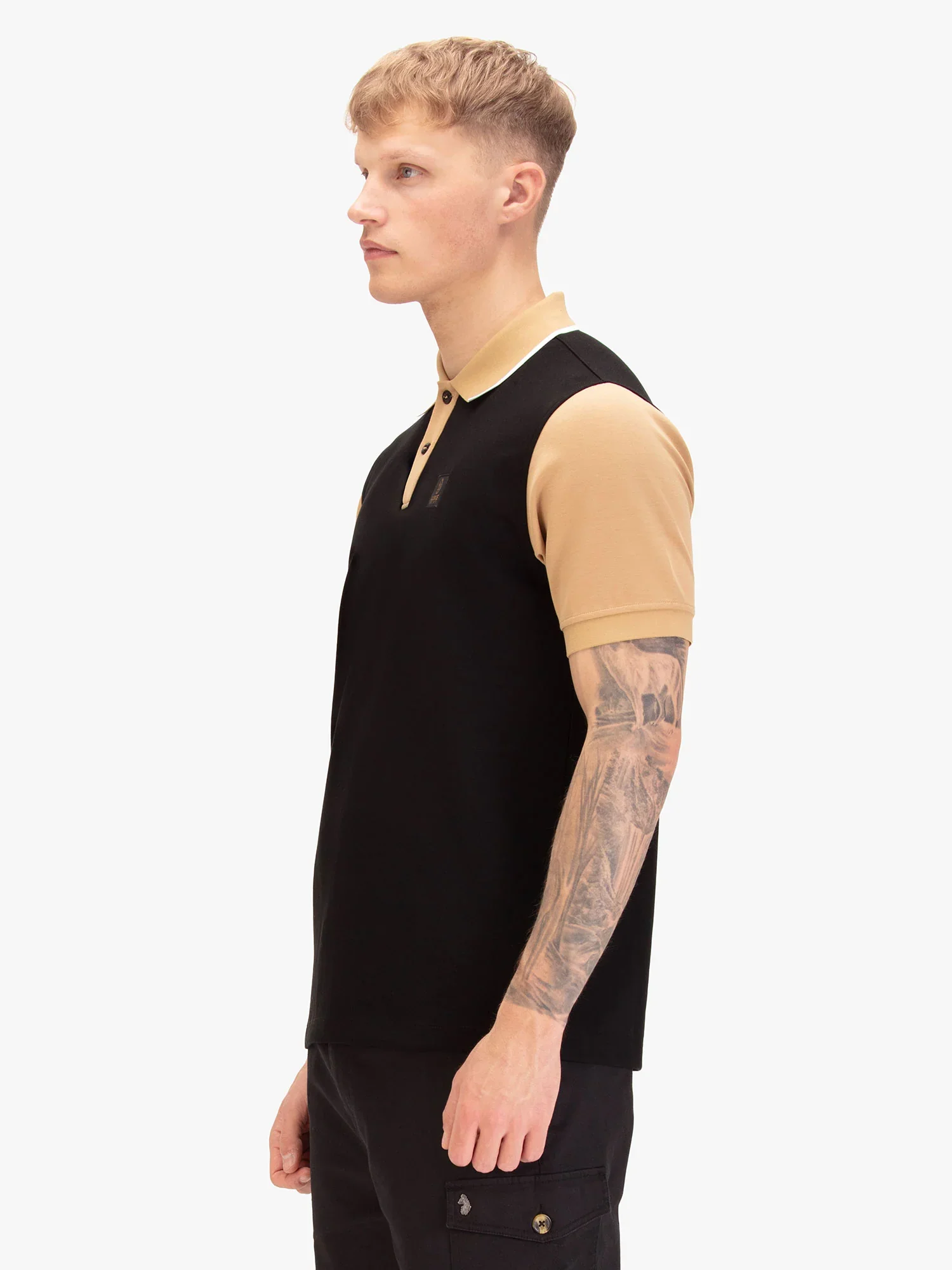 Luke 1977 Saddleworth Polo Shirt - Black - Image 3