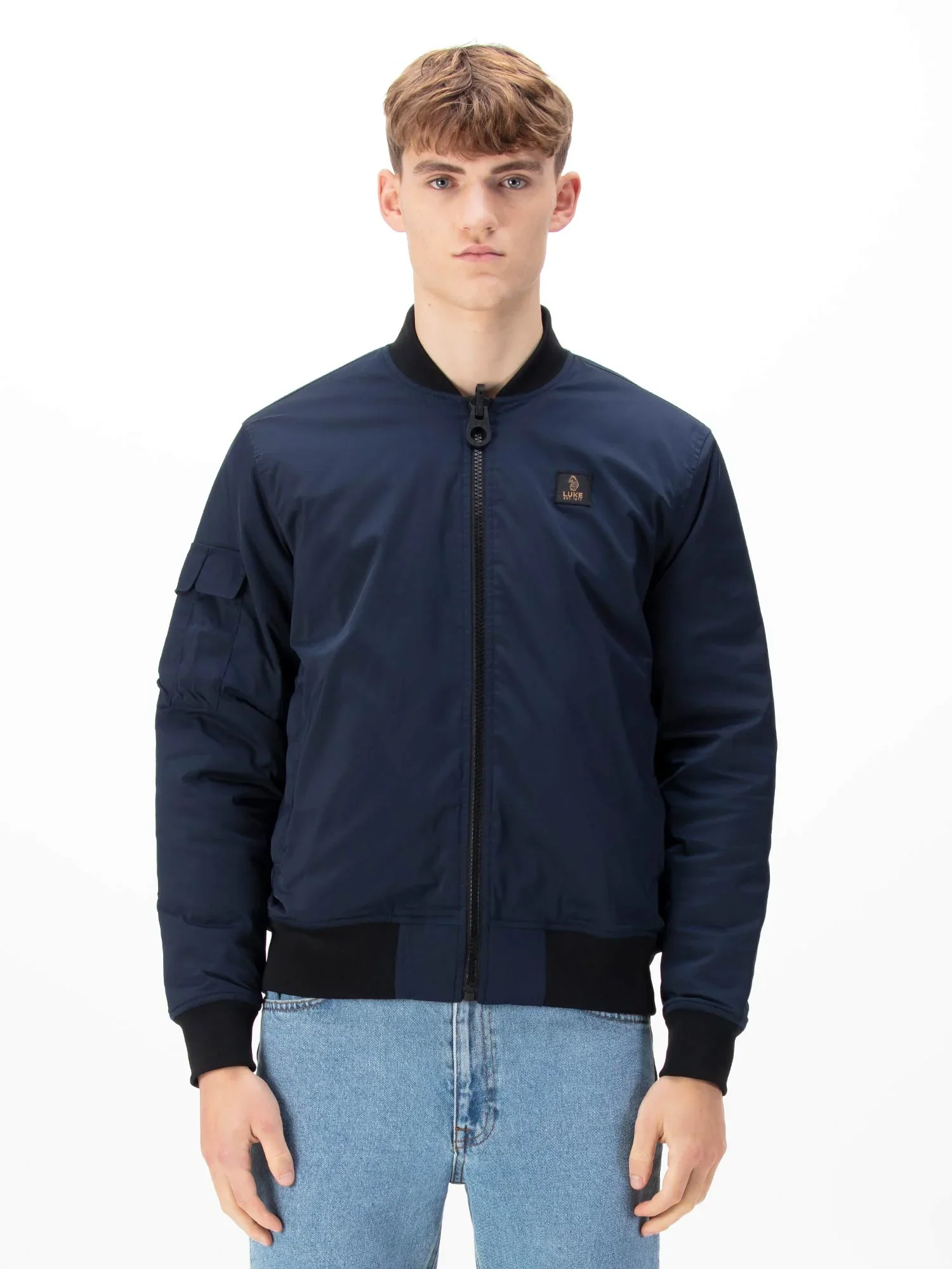Luke 1977 Suzhou Reversible Bomber Jacket - Dark Navy - Image 2