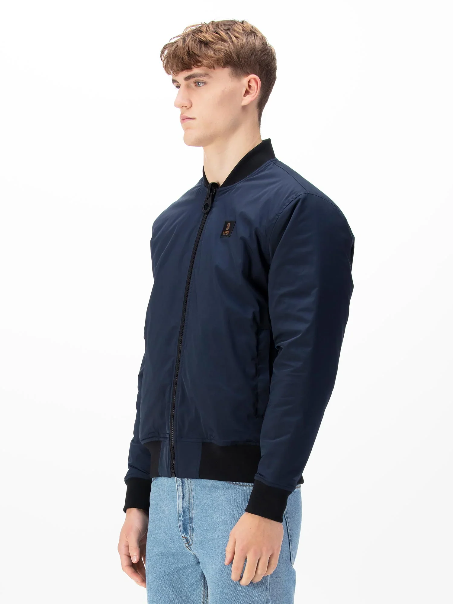 Luke 1977 Suzhou Reversible Bomber Jacket - Dark Navy - Image 4