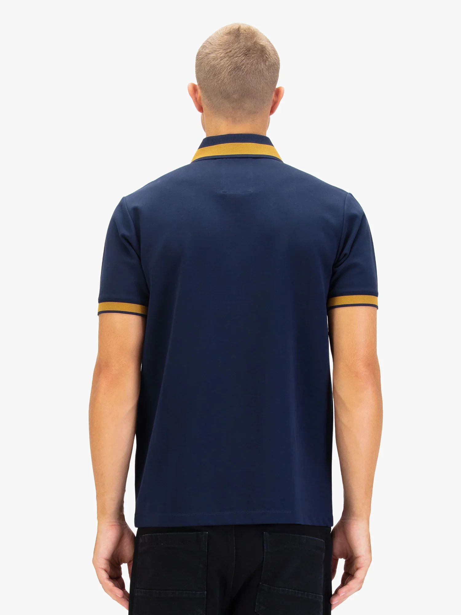 Luke 1977 Makati Polo Shirt Navy Gold - Image 2