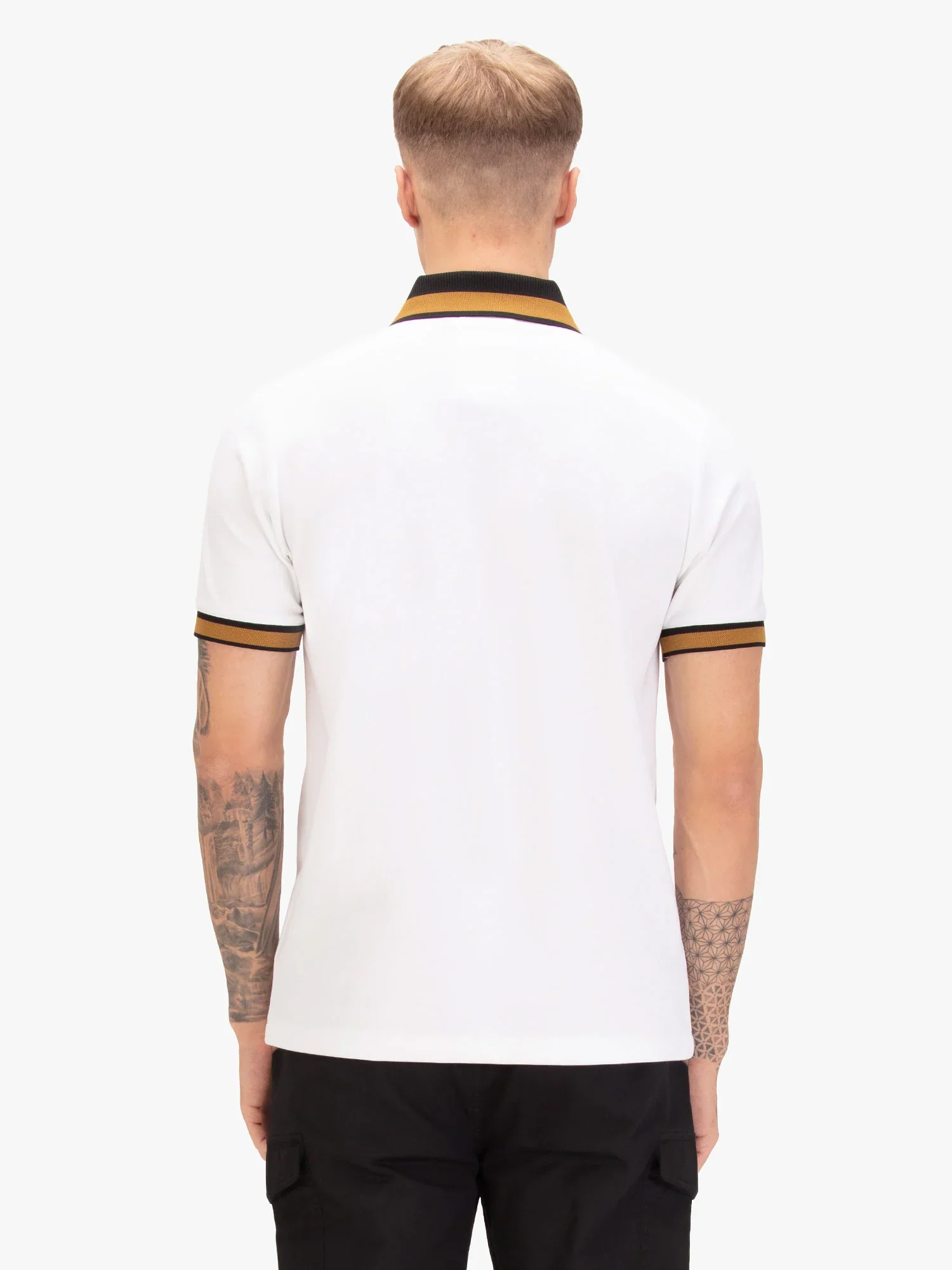 Luke 1977 Makati Honeycomb Textured Polo Shirt - White - Image 2
