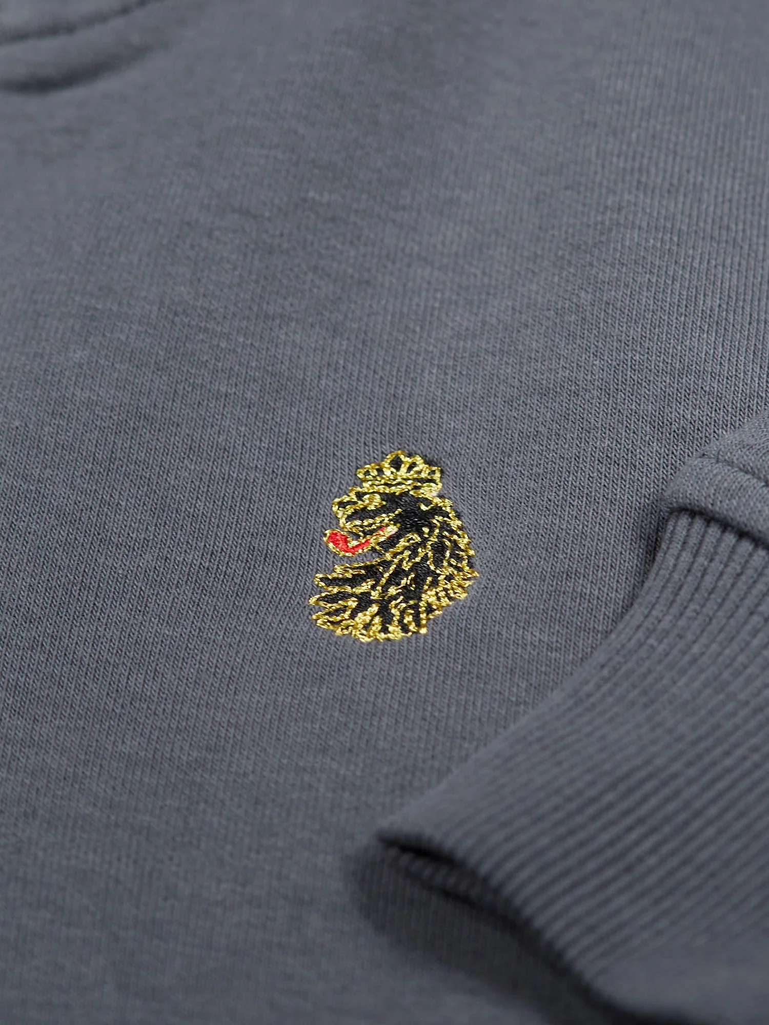 Luke 1977 Sydney 1000 1/4 Zip Sweatshirt Charcoal - Image 4
