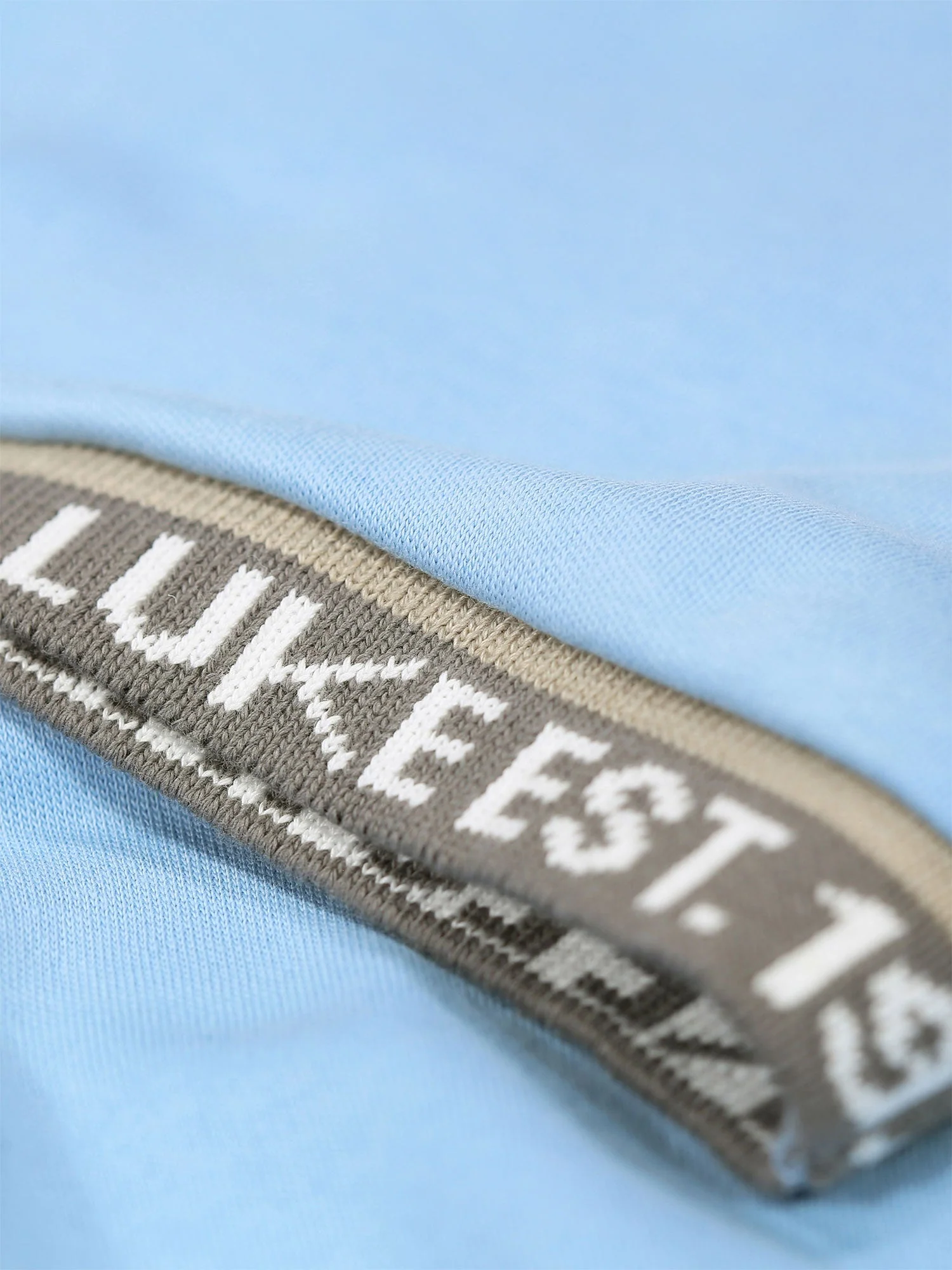 Luke 1977 M800153 Nelson Text Cuff Shirt Sky Blue - Image 4