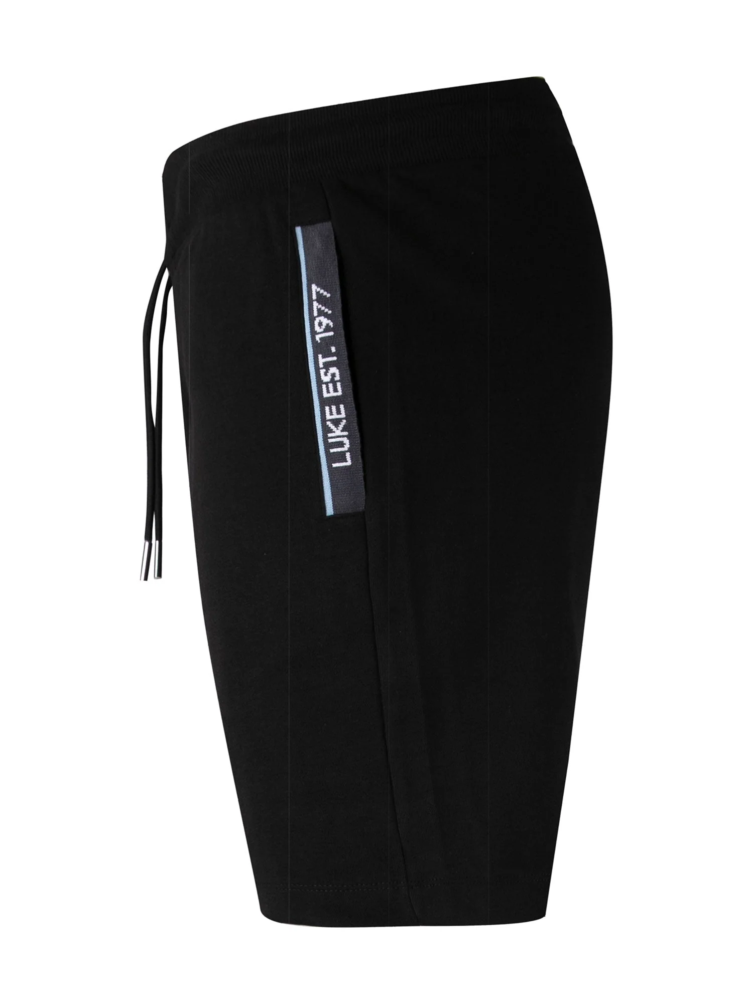 Luke 1977 M801052 Reid Text Detail Shorts Black - Image 4