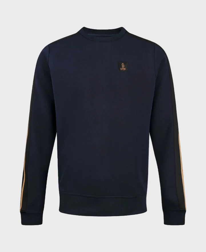 Luke 1977 Massachusetts 1000 Tape Detail Sweat - Dark Navy