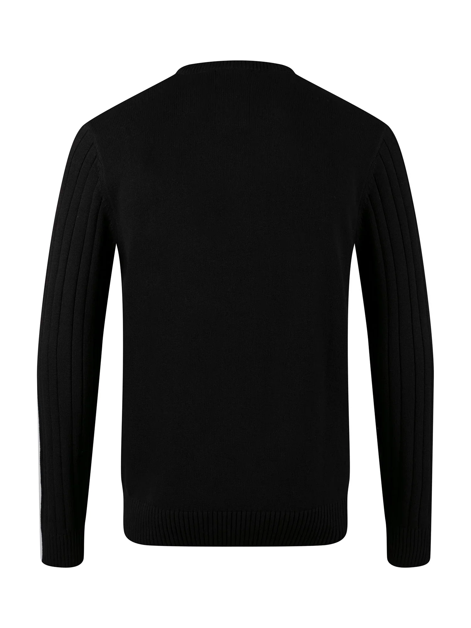 Luke 1977 M810650 Mitchem Cable Knit Jumper Black - Image 2