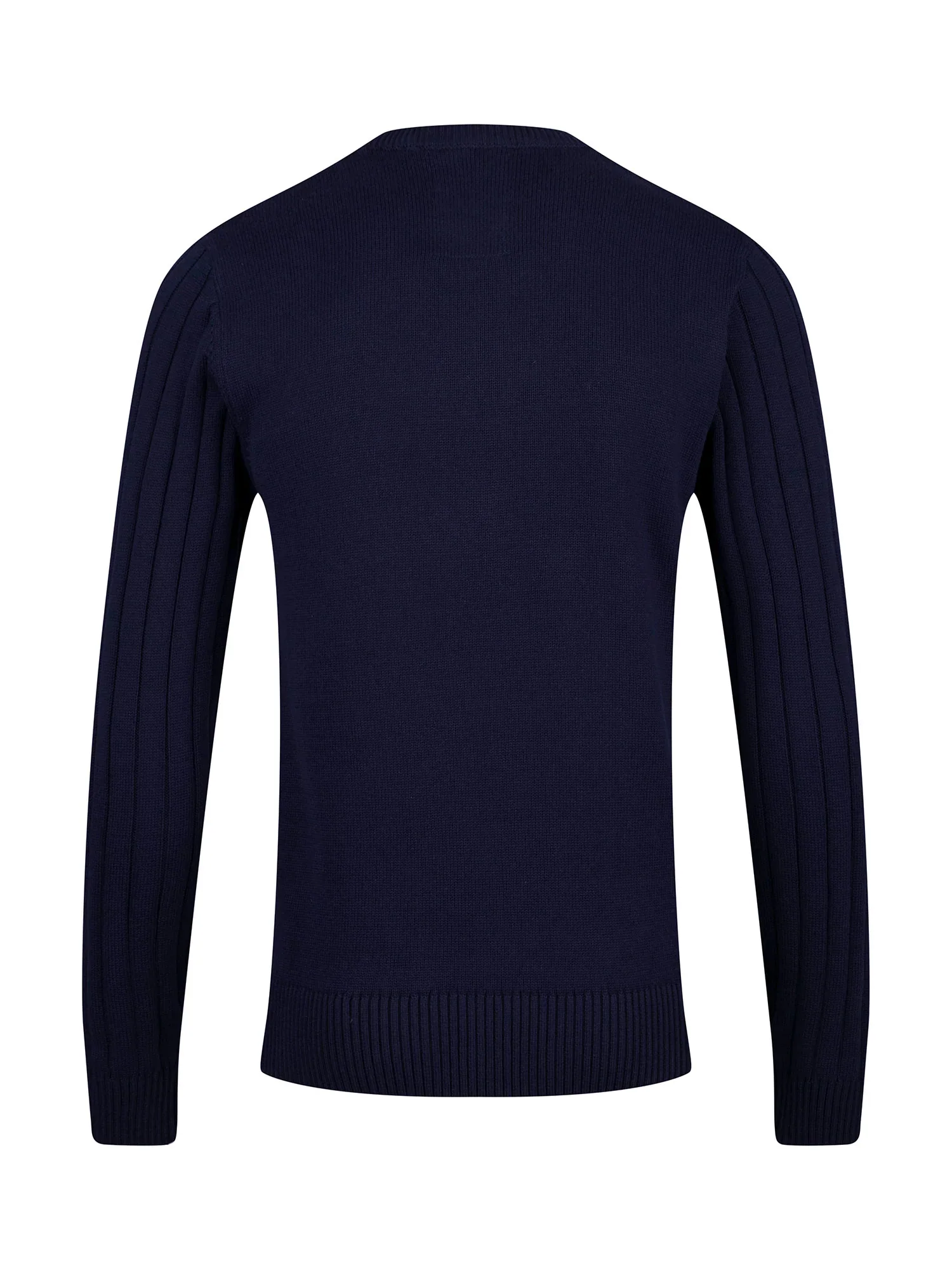Luke 1977 M810650 Mitchem Cable Knit Jumper Navy - Image 2