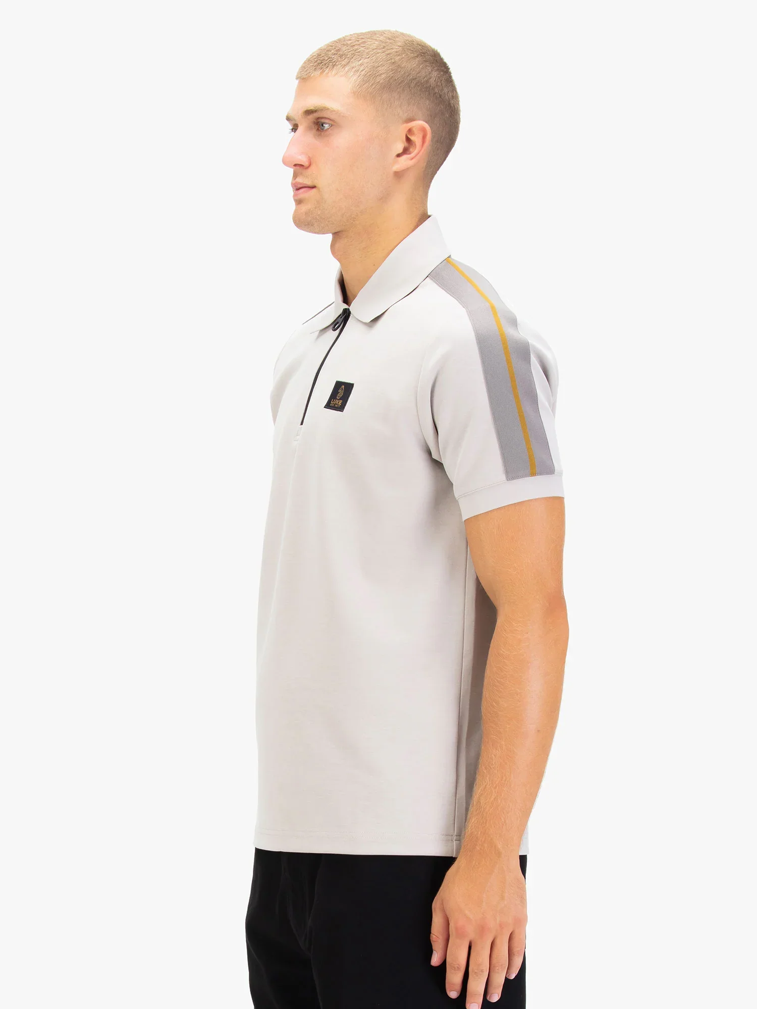 Luke 1977 Caltech 1000 Zip Polo - Cement - Image 3