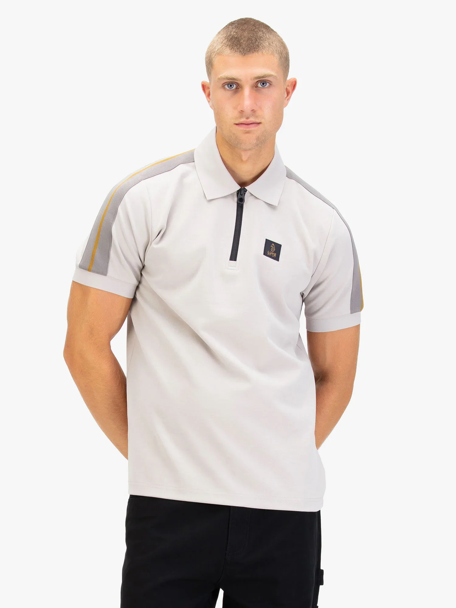 Luke 1977 Caltech 1000 Zip Polo - Cement - Image 4