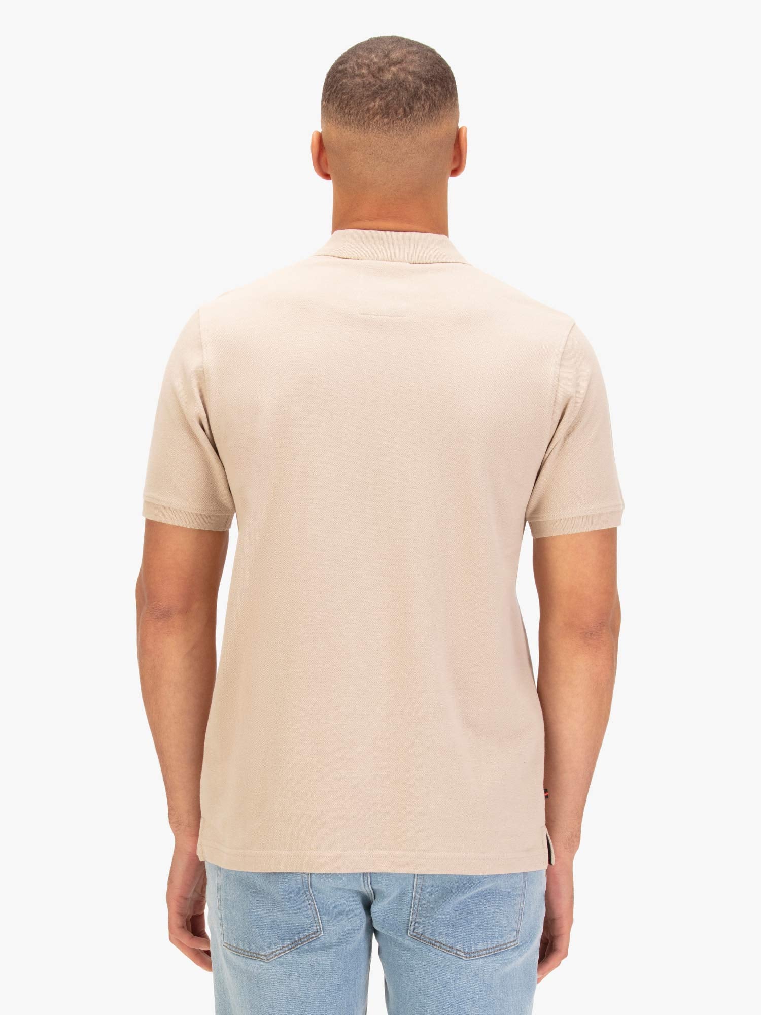 Luke 1977 New Mead Pique Polo Shirt - Stone - Image 2