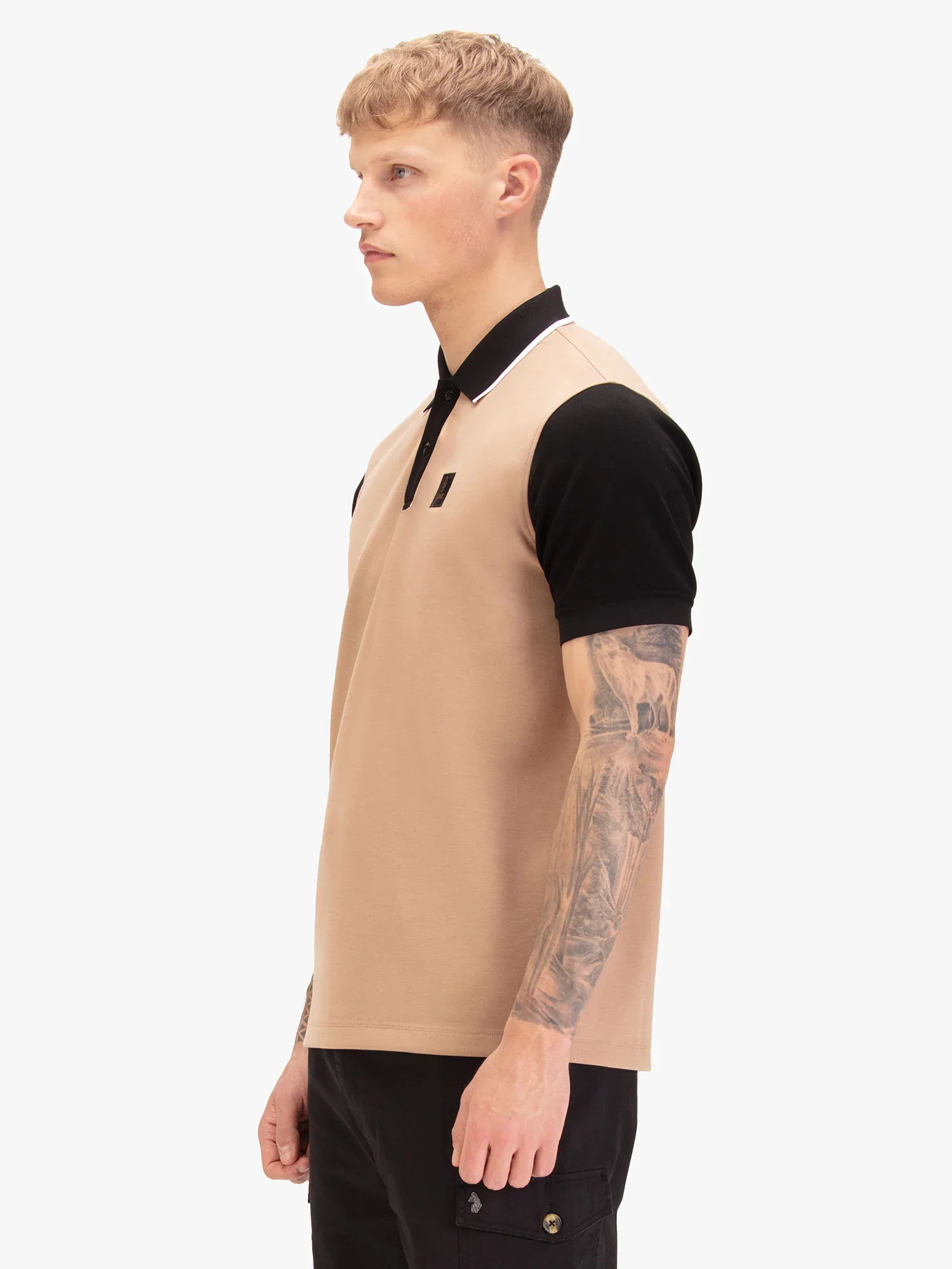Luke 1977 Saddleworth Polo Shirt - Fawn - Image 2