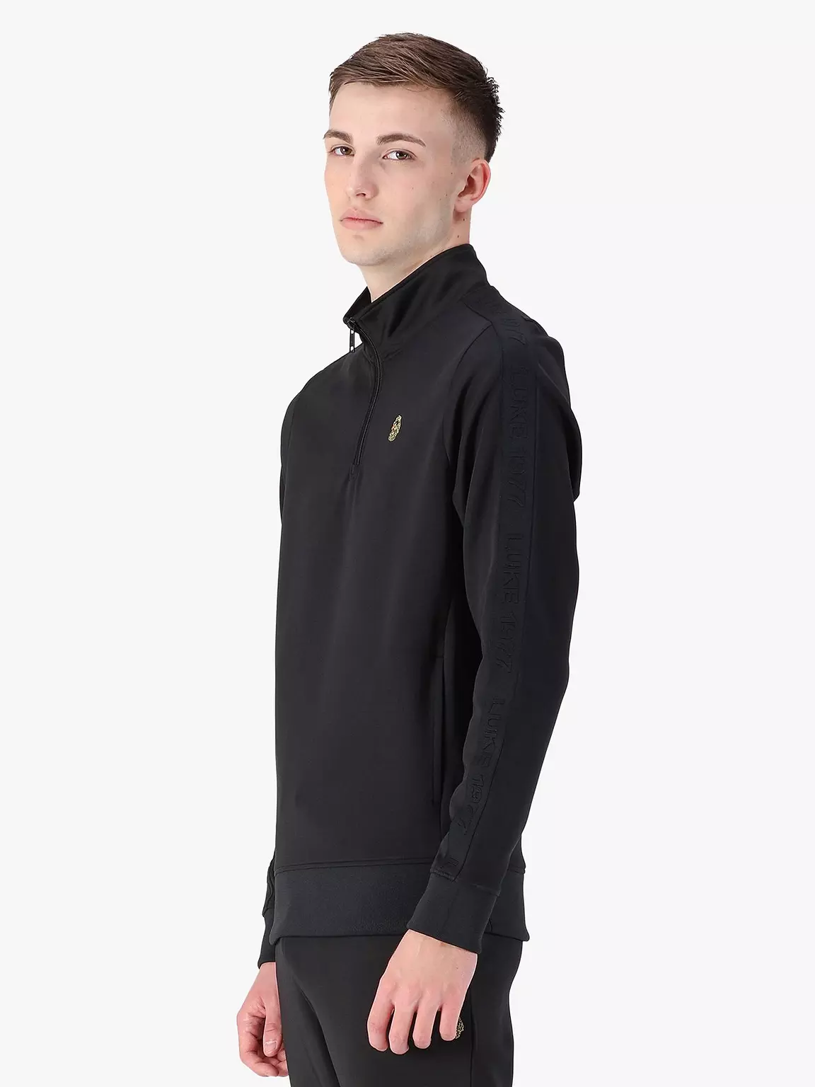 Luke 1977 TTTQR Tric Quarter-Zip Sweatshirt - Black - Image 2