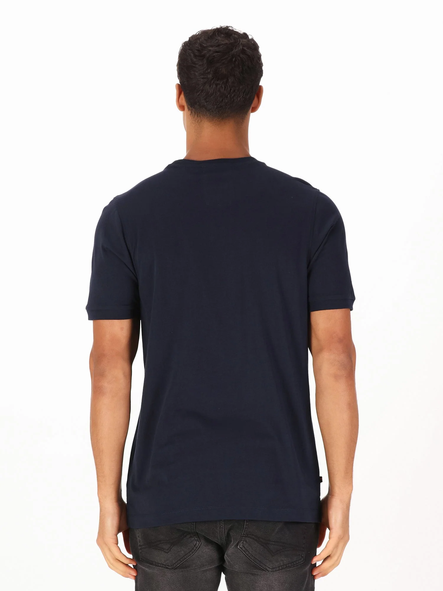 Luke 1977 ZM280165 Traff Core Crew T-shirt Very Dark Navy - Image 3