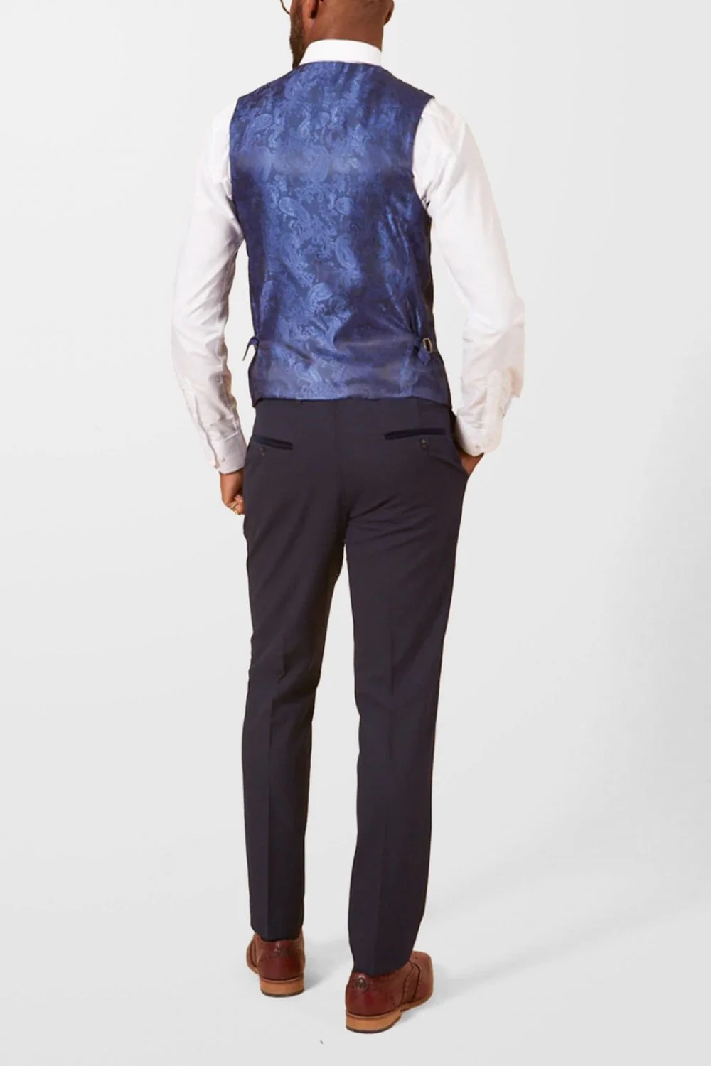 Marc Darcy Bromley Waistcoat Navy - Image 3