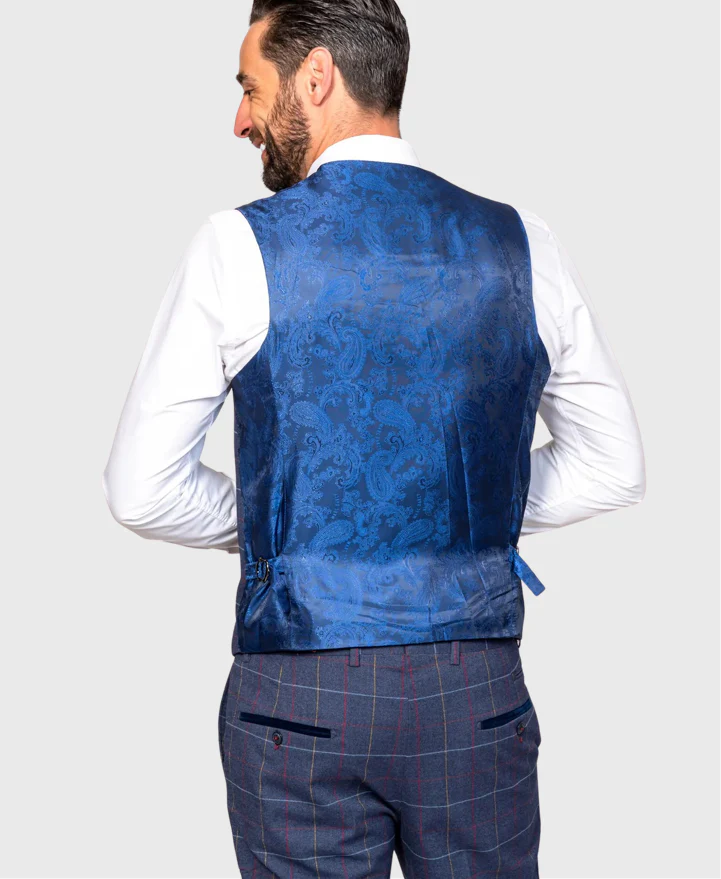Marc Darcy Drake Waistcoat Navy - Image 3