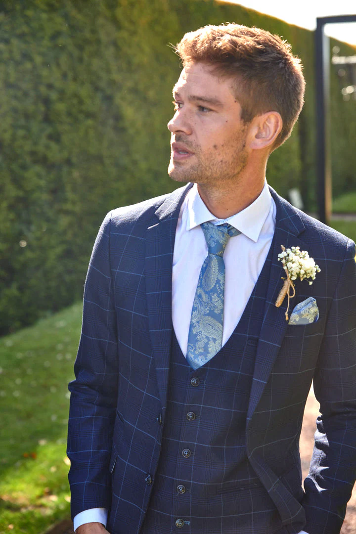 Marc Darcy Edinson Blazer Navy Sky - Image 3