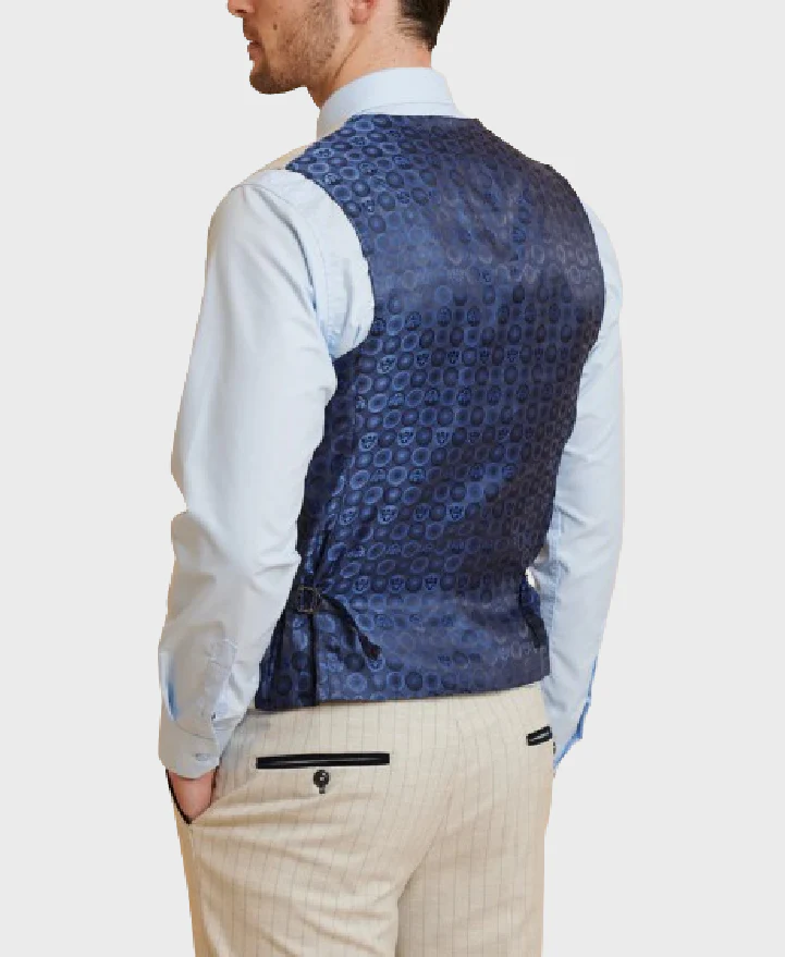 Marc Darcy Grant Waistcoat Stone - Image 2