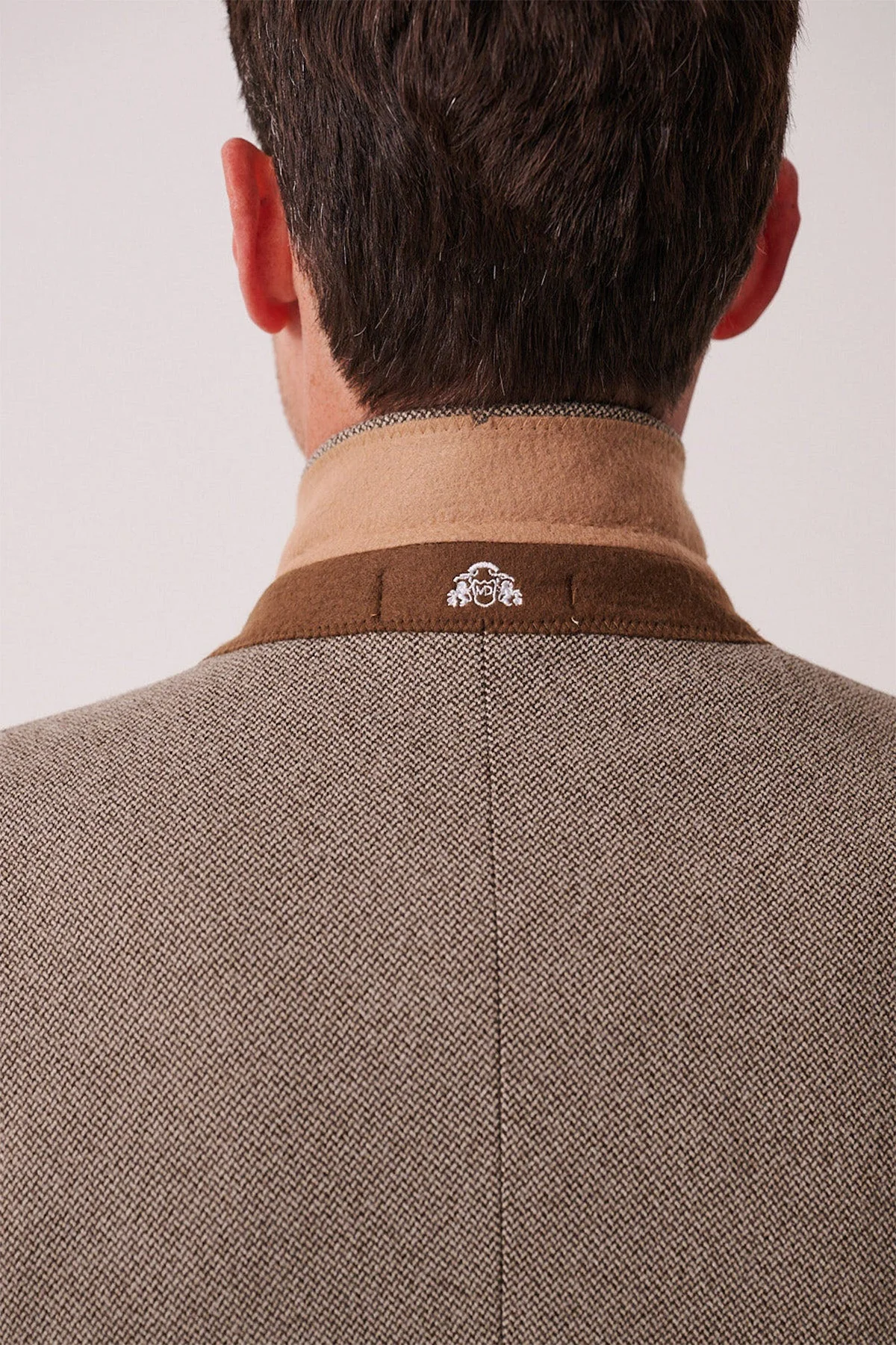 Marc Darcy Hayden Tweed Blazer - Tan - Image 4