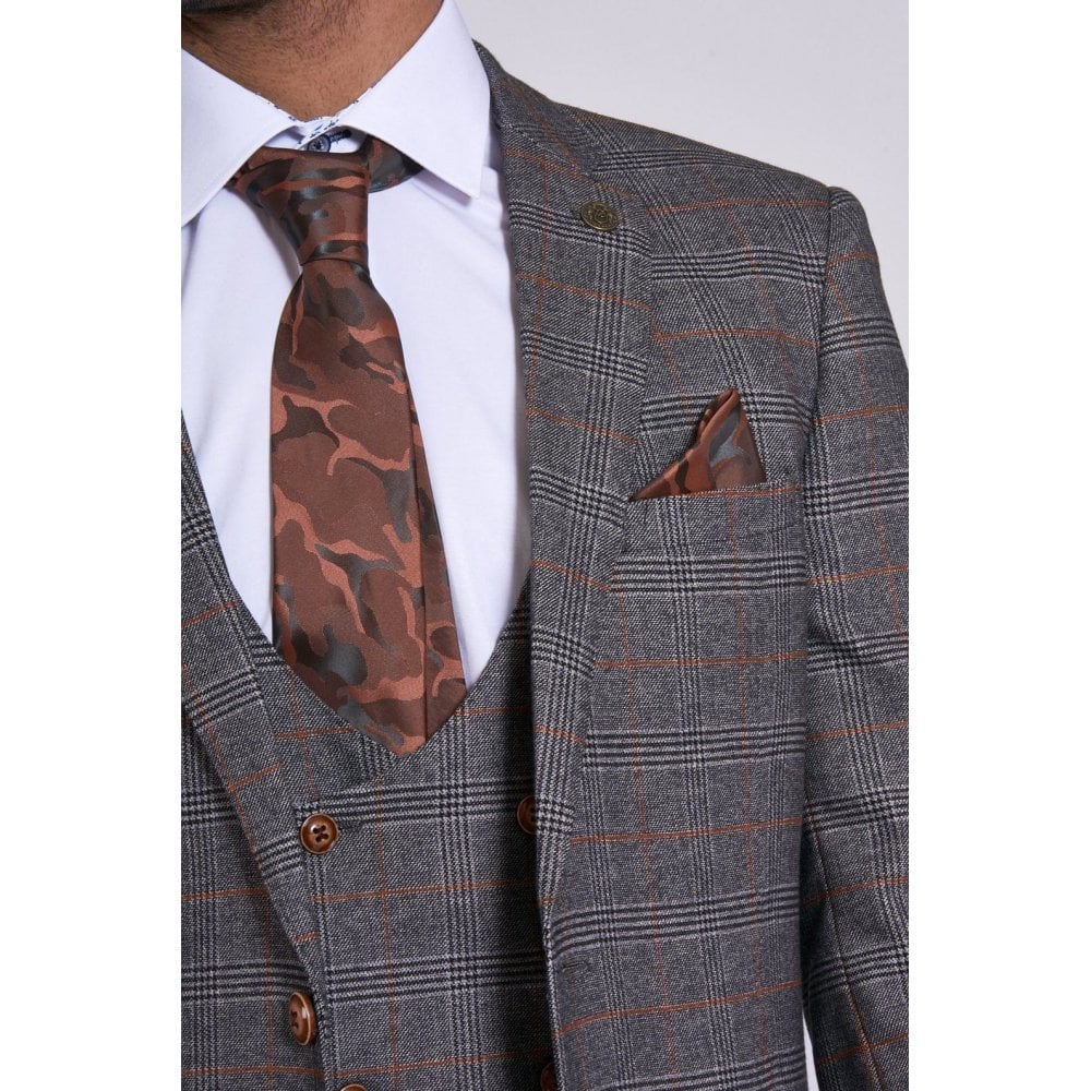 Marc Darcy Jenson Check Blazer Grey - Image 3