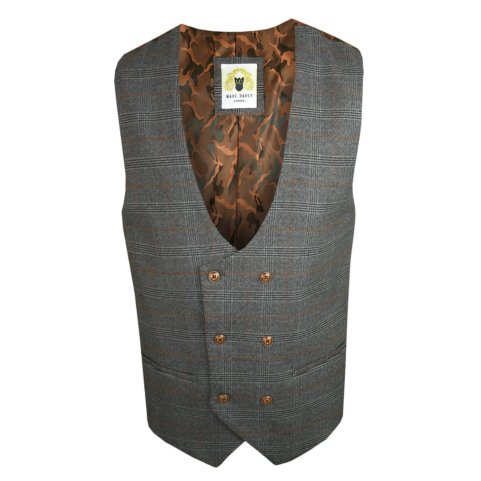 Marc Darcy Jenson Waistcoat Grey - Image 3