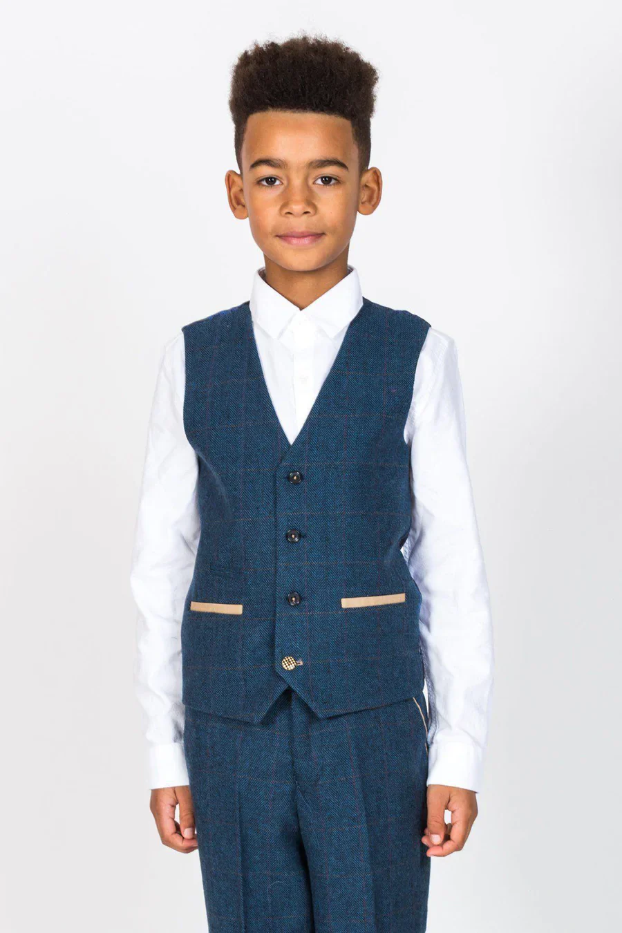 Marc Darcy Kids Dion 3-Piece Suit Blue (Age 1-8) - Image 5