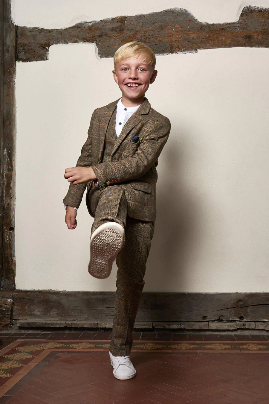 Marc Darcy Dx7 3-Piece Suit Tan (Age 1-8) - Image 3