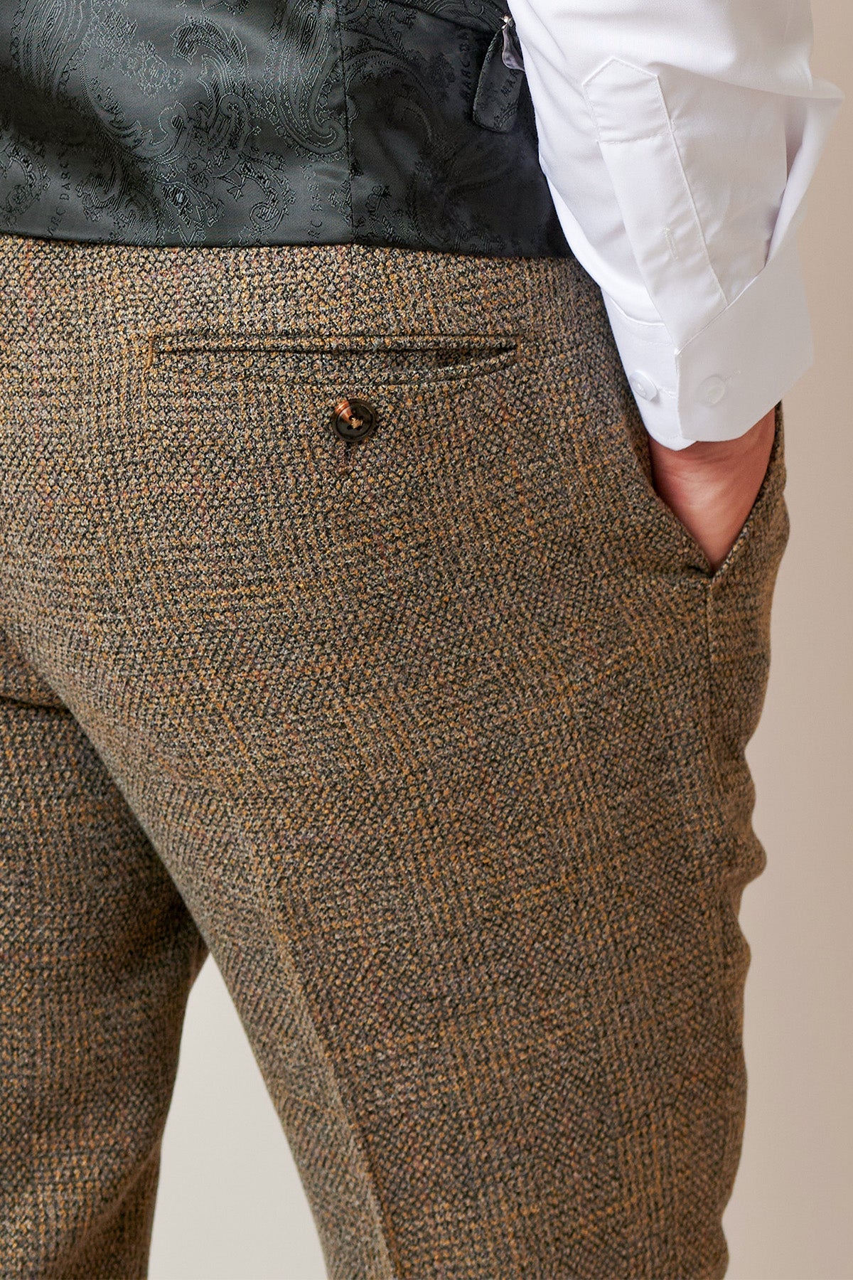 Marc Darcy Kris Trousers Tan - Image 2