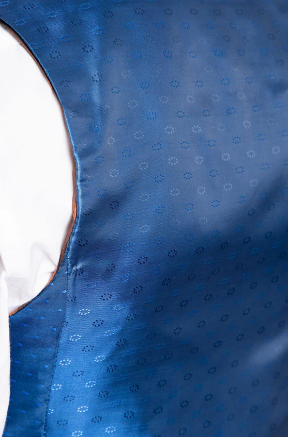 Marc Darcy Max Waistcoat Royal Blue - Image 5
