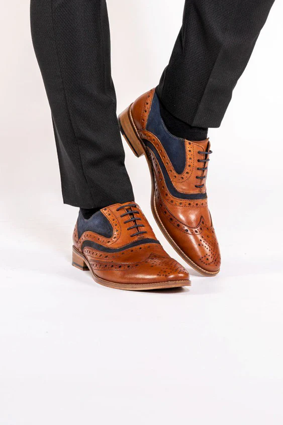 Marc Darcy Murray Shoe Tan / Navy - Image 2