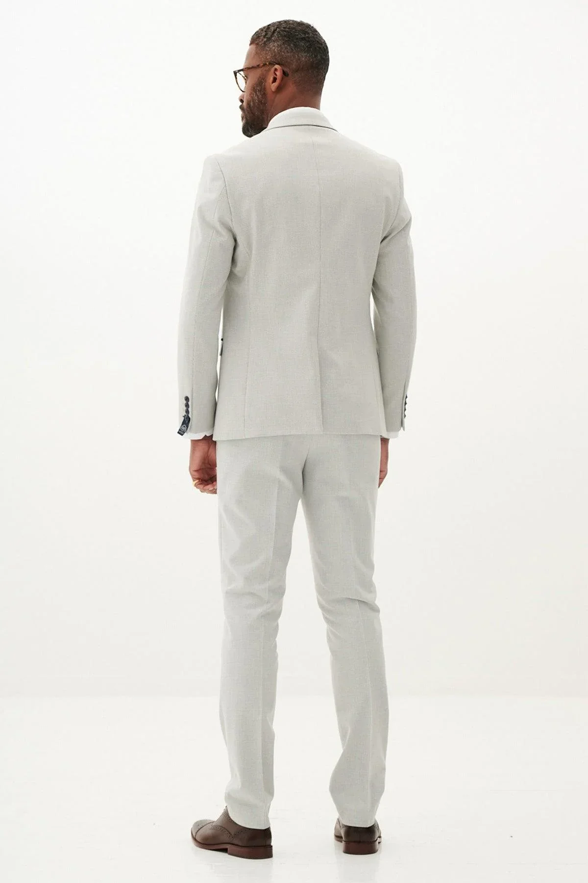 Marc Darcy Bromley Blazer - Stone Check - Image 8