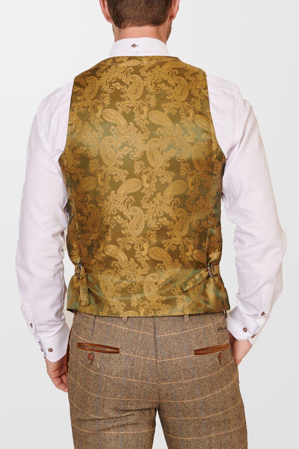Marc Darcy Dx7 Waistcoat Tan - Image 3