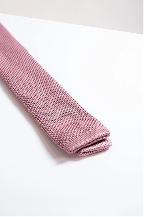 Marc Darcy Knitted Tie Blush - Image 2