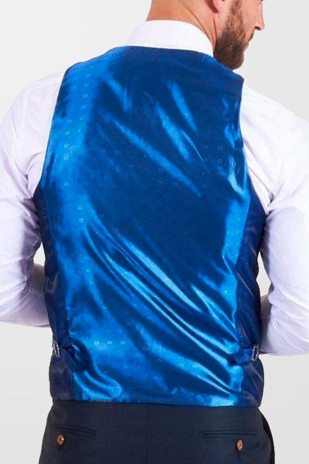 Marc Darcy Max Waistcoat Navy - Image 3