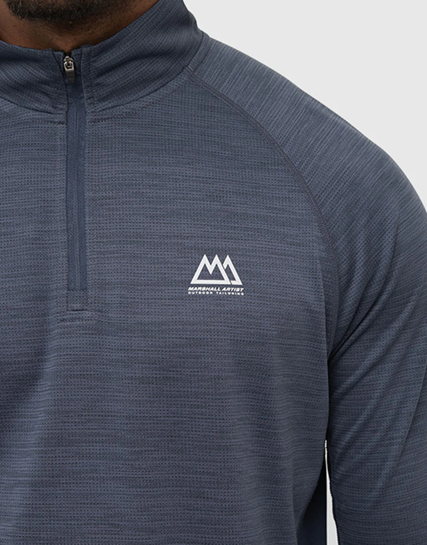 Marshall Artist MSATM10920 Quest 1/4 Zip Slate Blue - Image 3