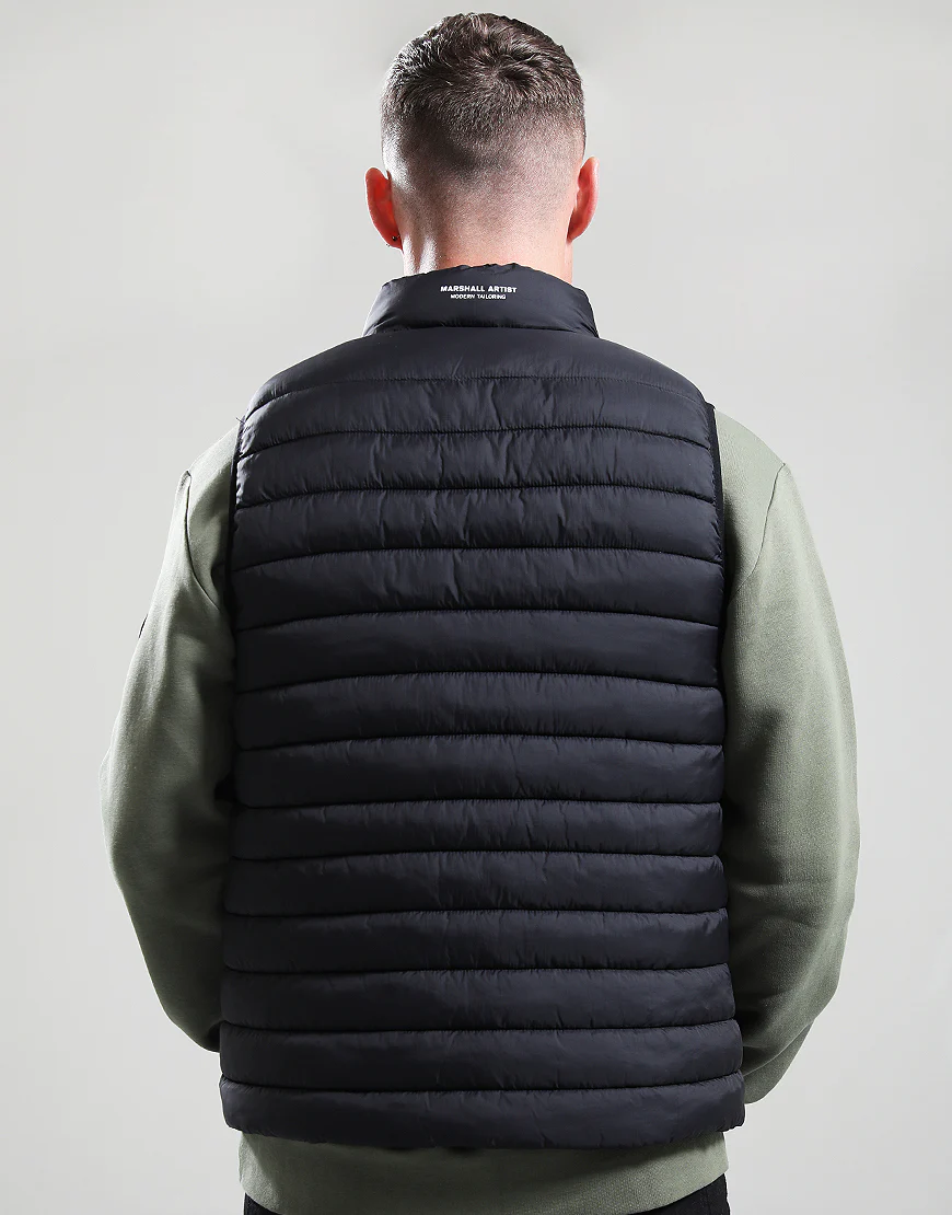 Marshall Artist Oakdale Bubble Gilet Black - Image 4