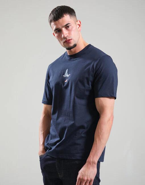 Marshall Artist Aspen T-Shirt Navy Blue - Image 2