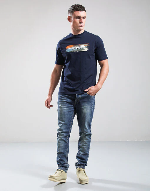 Marshall Artist Equinox T-Shirt Navy Blue - Image 2