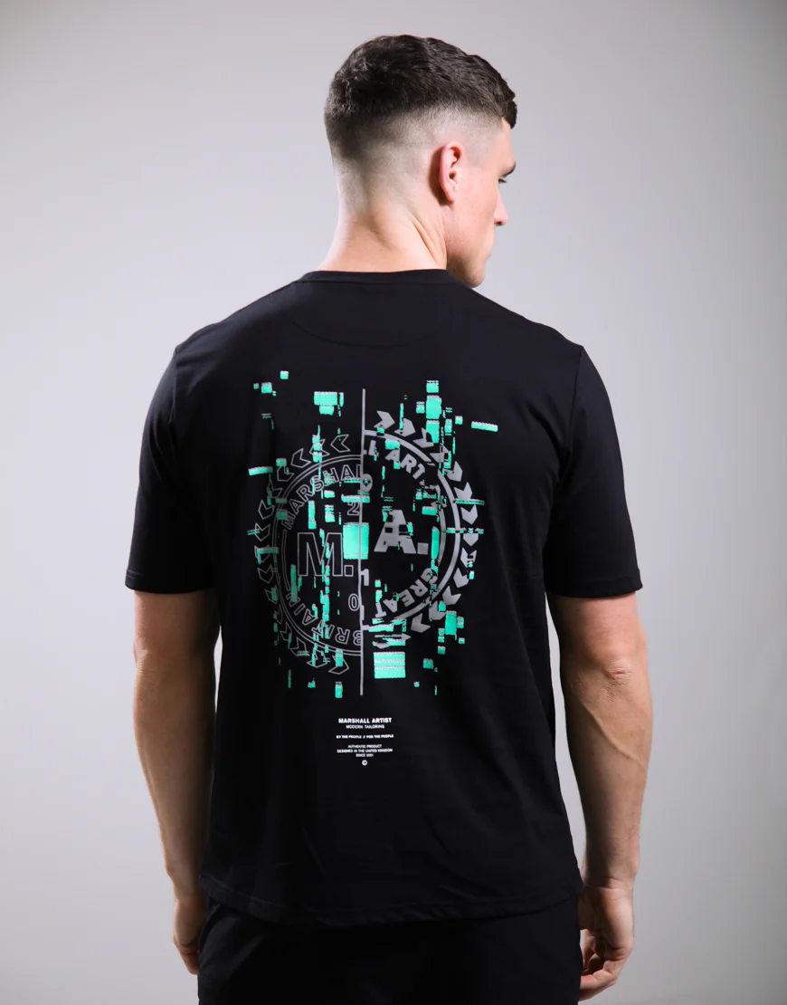 Marshall Artist MSATM11184 Glitch Theory T-Shirt - Black