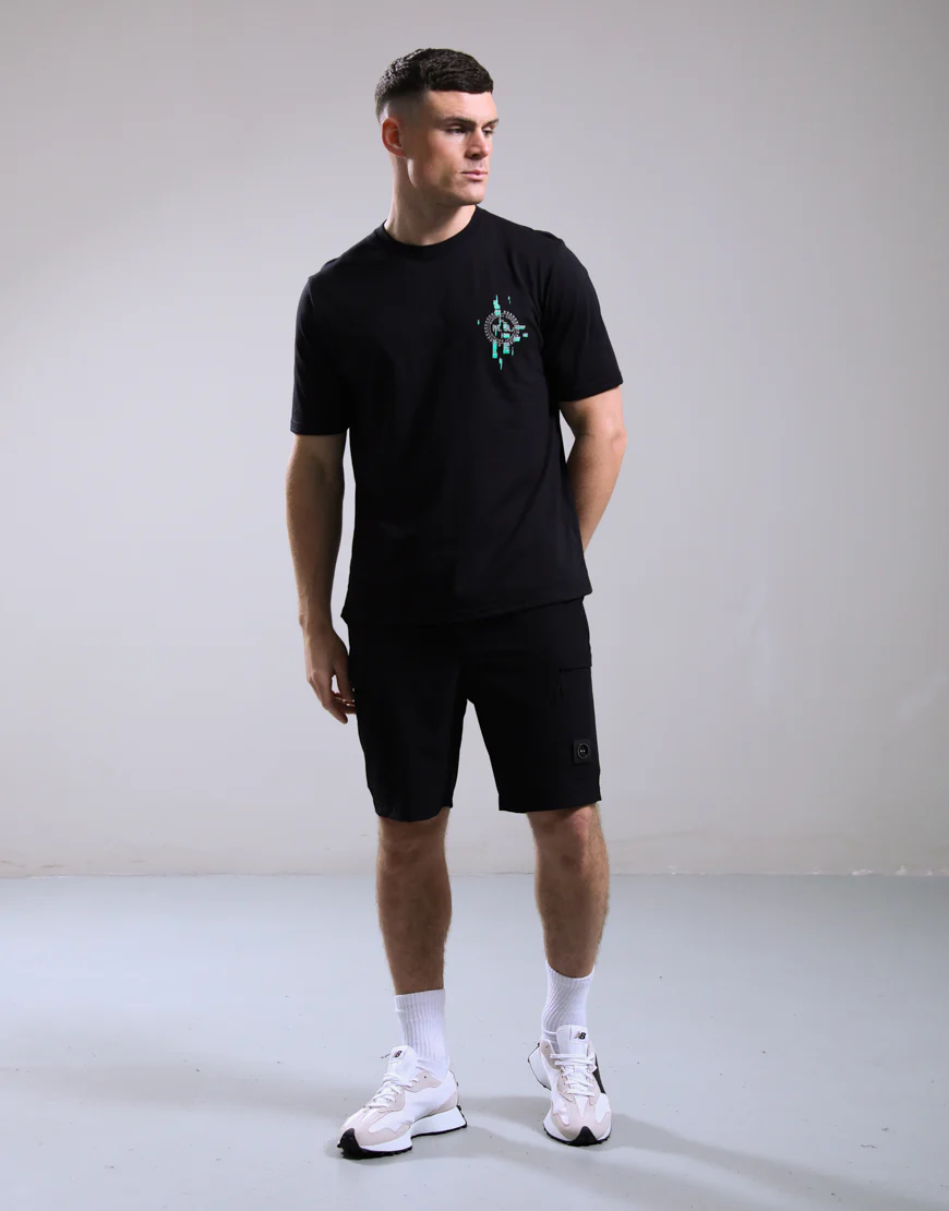 Marshall Artist MSATM11184 Glitch Theory T-Shirt - Black - Image 2