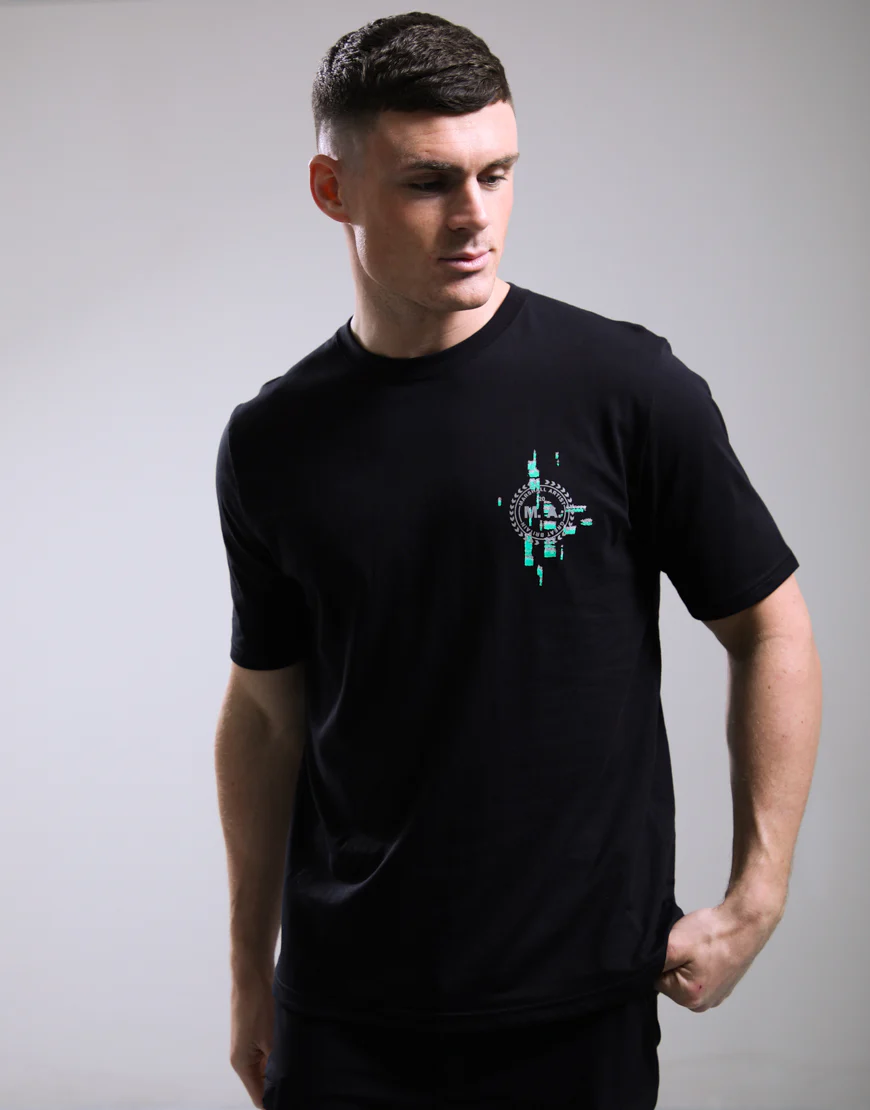 Marshall Artist MSATM11184 Glitch Theory T-Shirt - Black - Image 3