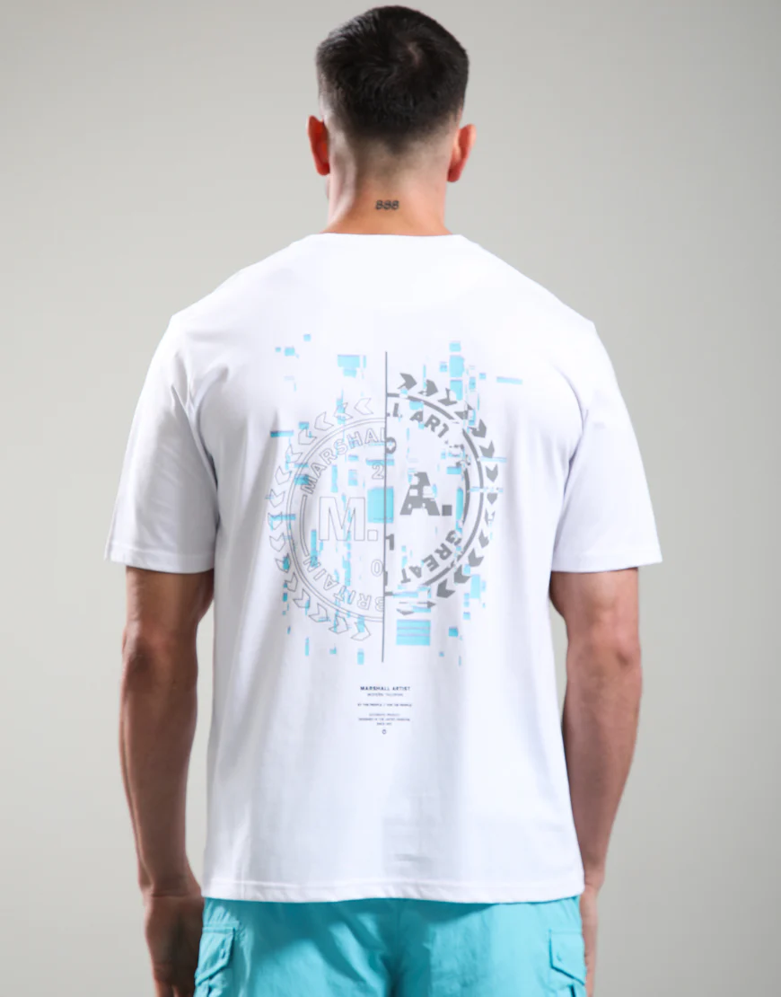Marshall Artist MSATM11184 Glitch Theory T-Shirt - White