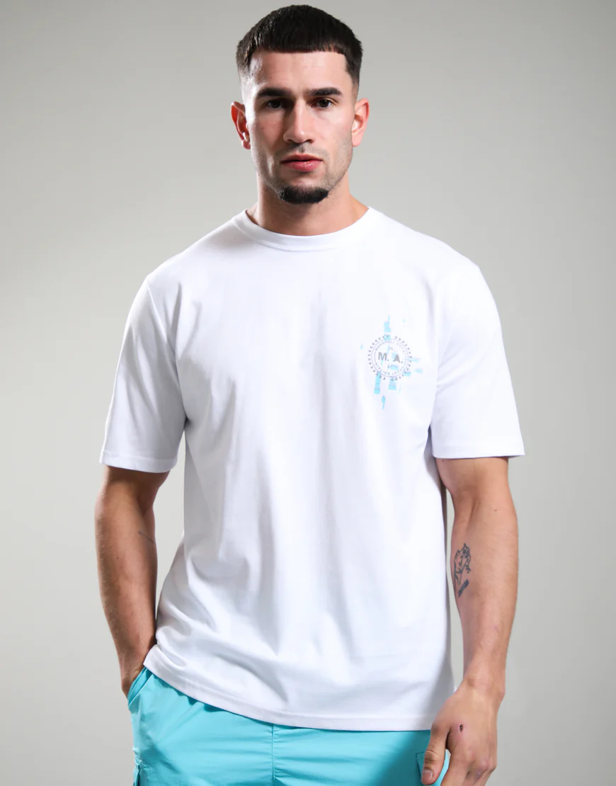 Marshall Artist MSATM11184 Glitch Theory T-Shirt - White - Image 2