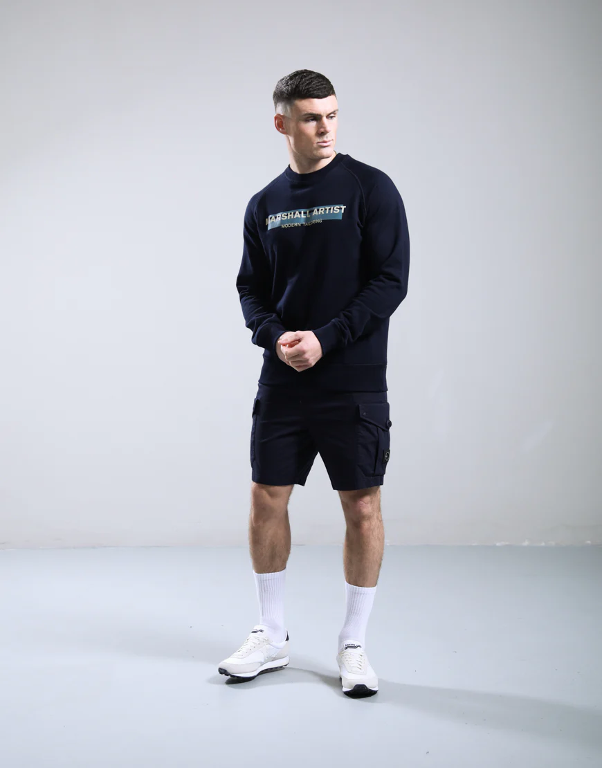 Marshall Artist MSATM11207 Seafield Crewneck - Navy - Image 3
