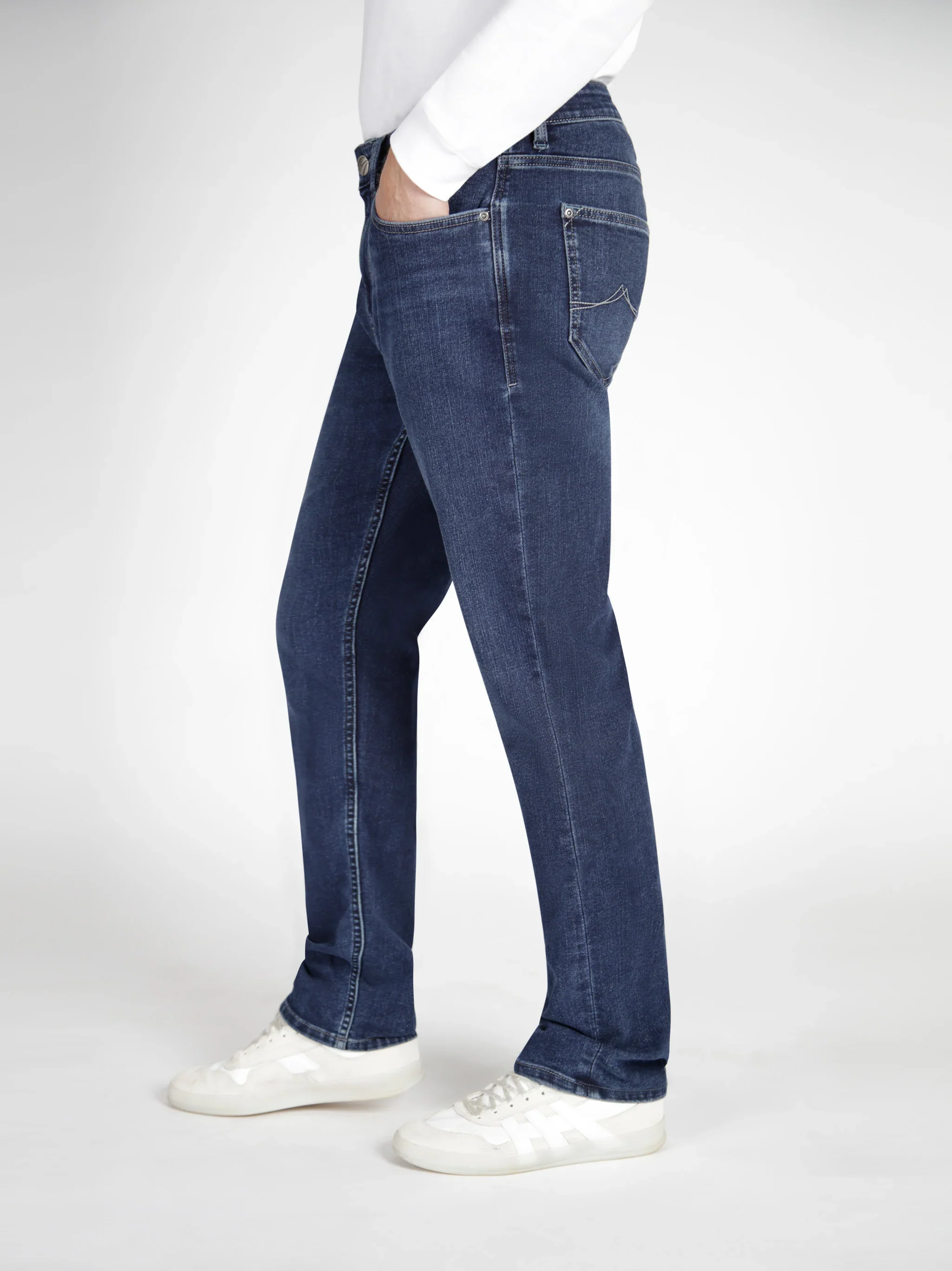 Mish Mash 1984 Tapered Fit Mirage Jeans - Mid Denim - Image 3