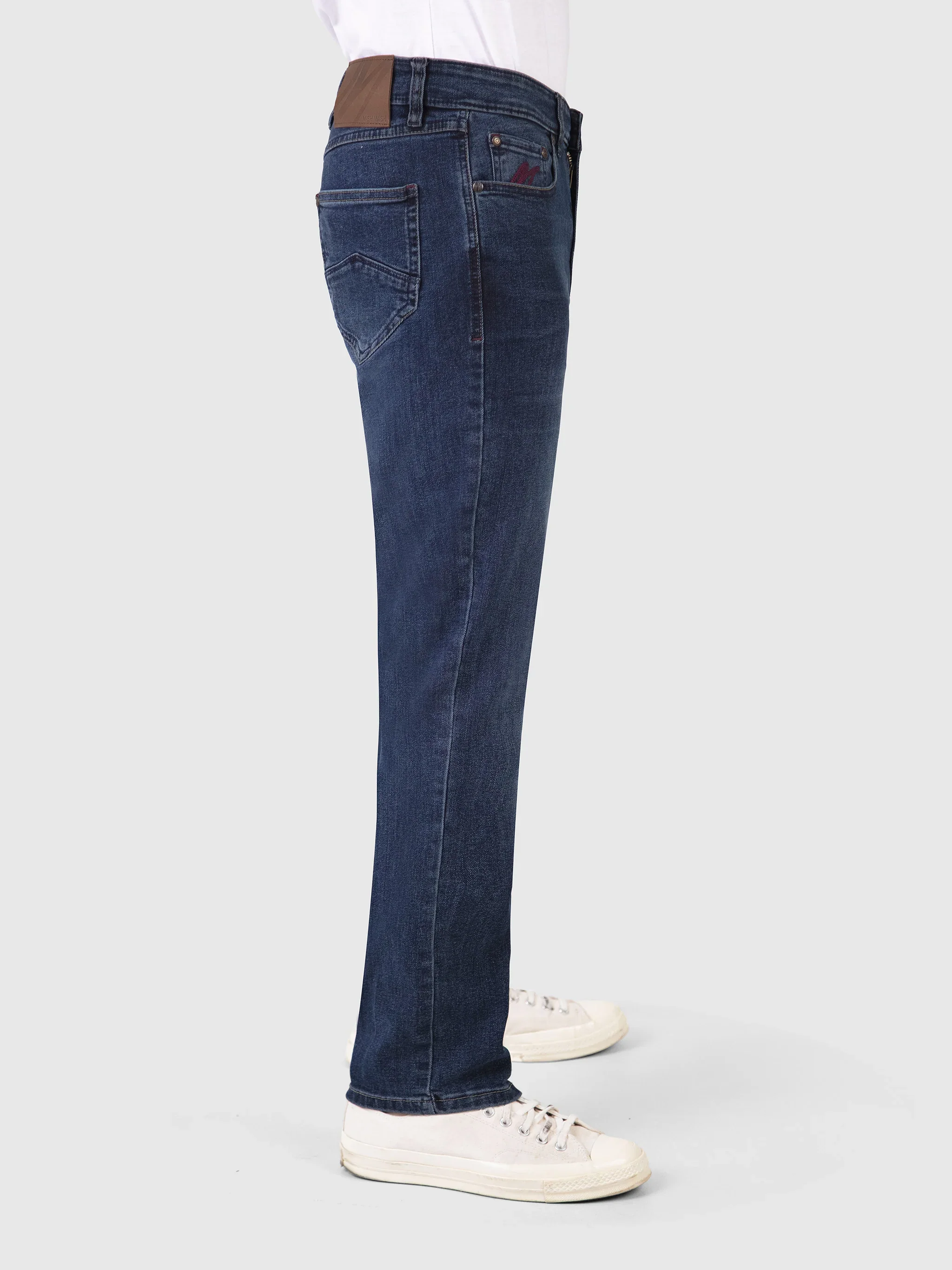 Mish Mash 1984 Outlander Tapered Fit Jeans - Blue/Black - Image 4