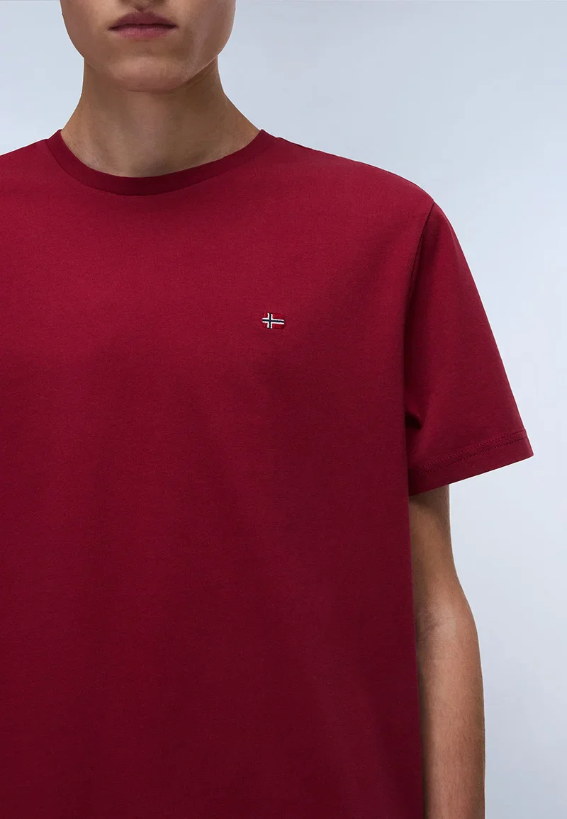 Napapijri New Salis T-Shirt - Tibetan Red - Image 3