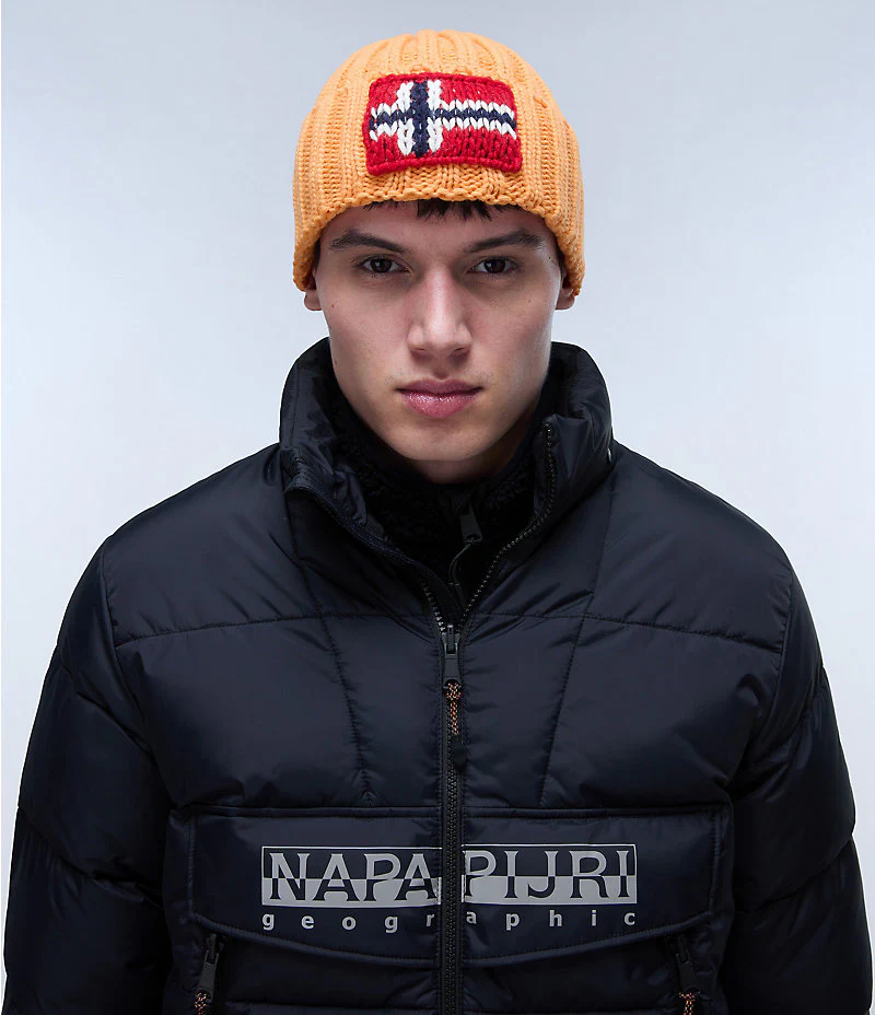 Napapijri Semiury 5 Beanie Orange Marigold - Image 2
